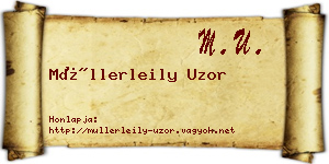 Müllerleily Uzor névjegykártya